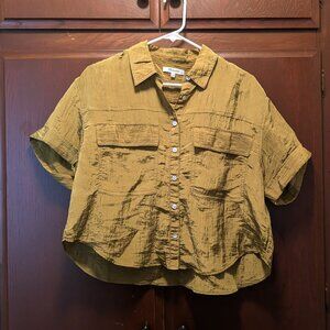 Madewell Crinkled Button Up